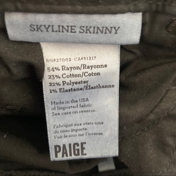 NWOT Paige Skyline skinny jeans - Picture 3 of 5